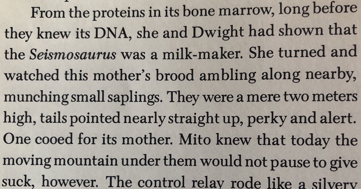 There’s a surprising amount of   #AllYesterdays worthy speculation in mostly the sci-fi stories. Smart dinosaurs! Live-bearing dinosaurs! Lactating dinosaurs! LACTATING DINOSAURS?!?