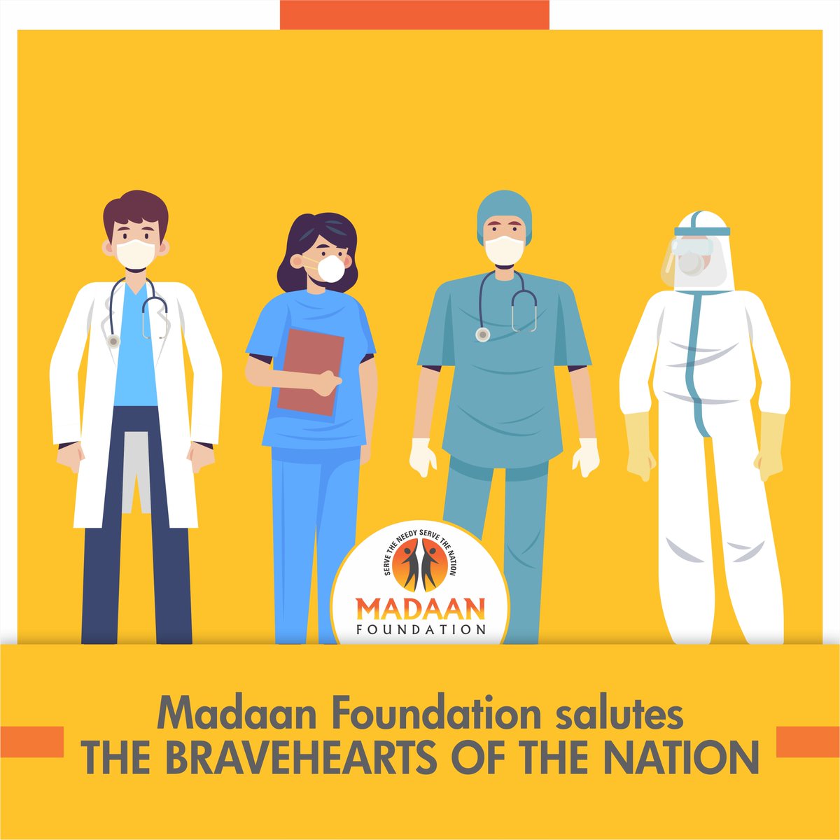 MadaanFdn's tweet photo. Not just the homeless, but Madaan Foundation is also committed to supplying PPE kits to Corona warriors who are on the frontline fighting the invisible enemy with their sheer determination &amp; indomitable courage. COVID-19 warriors deserve accolades. #MadaanFoundation #COVID19 https://t.co/LkgMscnyWW