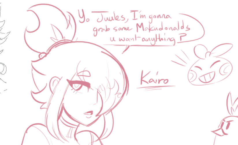 new poke oc, her name is Kairo and she gives pokemon and people relaxing massages. she's good pals with @00_Homura's OC Juules~ 