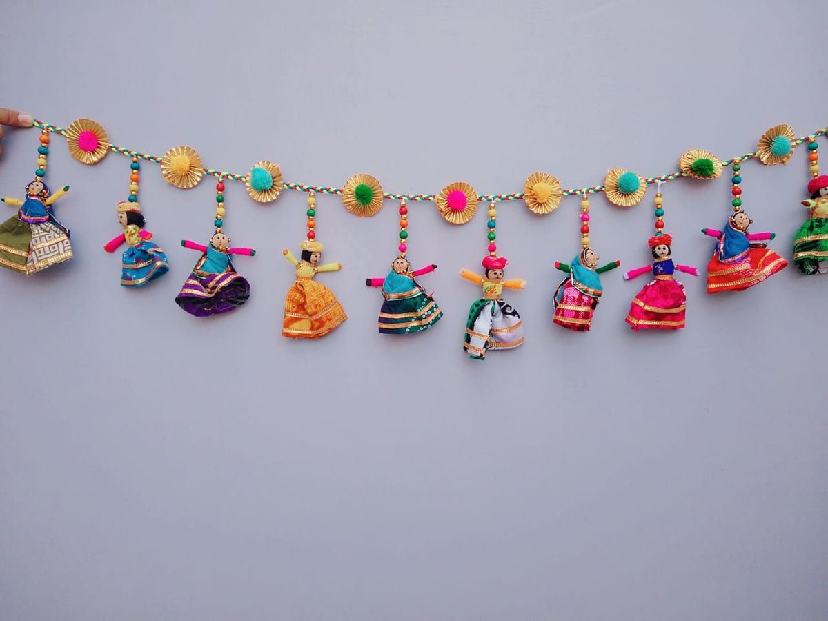 craftshoppy's tweet photo. Shop Now !!!
J349 - Dolls #toran (puppets Toran/Bandarwal)

- Color: Multicolor, Material: Fabric puppets ,Pearl Beads, Traditional, Handmade. 

contact us : 
+91 95977 30555
for more details, visit our website.
https://t.co/fcFpXib4BJ  #20MFORCARRY https://t.co/SOVFwPhWiA