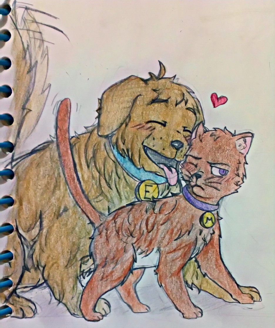 KowiMarch's tweet photo. Dog!Emil & Cat!Mickey 🐶🐱💙💜
I did it for a friend, although I had the idea in my mind for a long time 😂💕
#エミミケ #emimike #yoi #Yurionice https://t.co/e6MsIumWCu