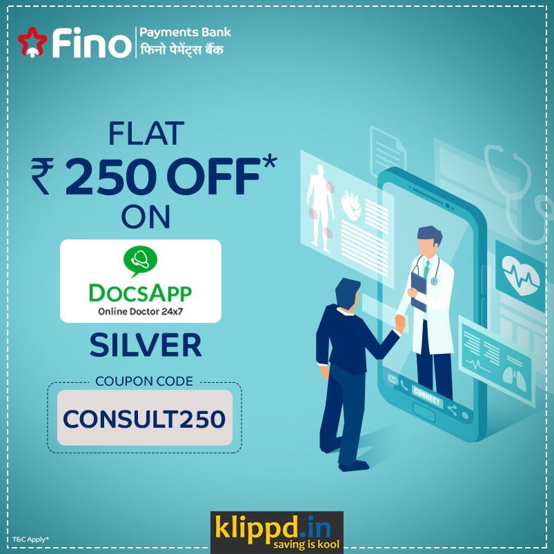 FinoPaymntsBank's tweet image. Stay Home, Stay Safe. Download the DocsApp &  get a silver subscription at a discount of Rs. 250 using Fino Debit Card. T&C Apply * short.klippd.in/ahl6
.
.
.
#FinoPaymentsBank #FinoDebitCard #DocsApp #DocsAppHaiNa #CoronaVirus #StayHome #StaySafe