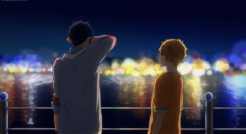 ♡ Saddest moment there are a lot of free sad scene that makes me cry but this, when four of them talking about their past together before the competition and haru and makoto retire... its really hurts... especially when rei corrects nagisa... and seeing them crying makes me