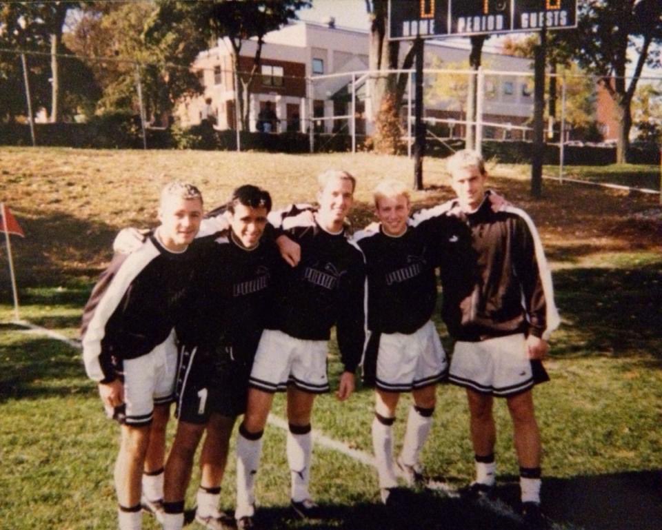 @PCAthletics Me and these guys 😉 @BBrown899 @DannyPiresdanny @GaryCorrigan13 @JimRiccobono @PCFriarsMSoccer #GoFriars ⚽️