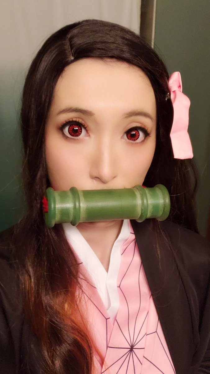 tartecosplay's tweet photo. Put the finishing touches on Nezuko today in honor of the final #DemonSlayer chapter! I would have worn her to #ACEN2020 but. Ah well. :') There's always photoshoots in the woods and next year! https://t.co/JU6IiVSotr