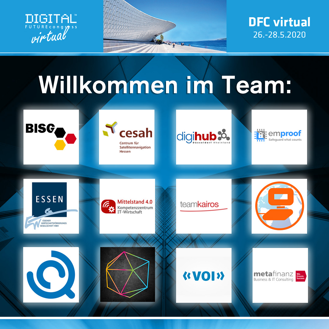 sve_on_x's tweet photo. Dürfen wir vorstellen⁉️
Unsere neuen Aussteller des #DFCvirtual - willkommen im Team!
Es sind schon rund 70 Aussteller angemeldet und es kommen täglich neue hinzu. 🤝
Wir freuen uns über Eure Aussteller-Anfrage unter:
https://t.co/zjxn2aK3n9 https://t.co/mSbx6VMfYm