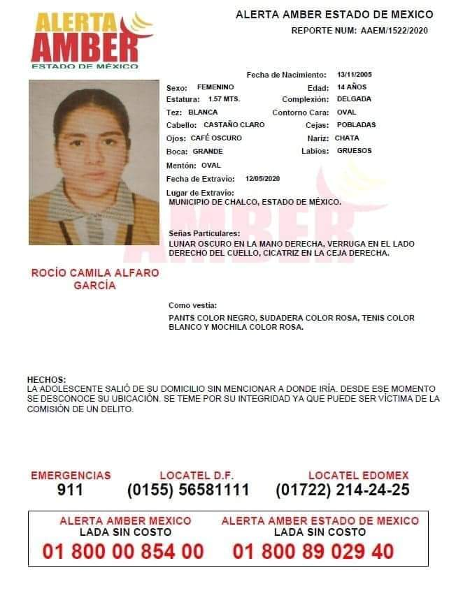 C5Edomex's tweet photo. #Ayúdanos a difundir cualquier información para localizar a la siguiente persona. Comunícate sin costo al: 800 890 29 40; o bien: (722) 2 83 20 12 y terminación 21 00. Para #Emergencias en el momento de los hechos marca 9-1-1.

@AleidaQuintanaa https://t.co/A03gsudxTo