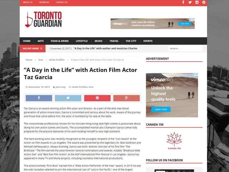 Tazito_Garcia's tweet photo. Toronto Guardian Article #fromthearchives
.
.
.
.
.
#tazitogarcia #tazgarcia #martialarts #stunts #actor #canadianactor #adayinthelife #torontoguardian #VictoriaDayWeekend #coronavirus https://t.co/WsHOrw31Iw