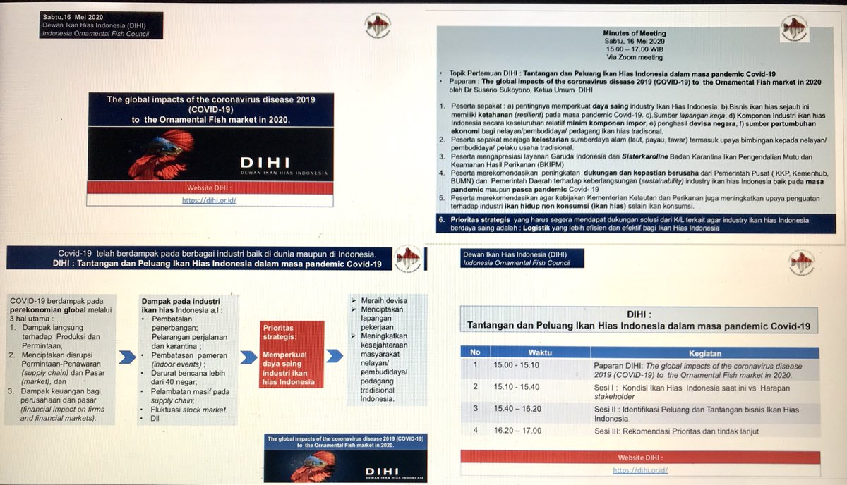 susenosukoyono's tweet photo. Masa #pandemic #Covid_19 ,dukungan a.l #logistik efisien efektif,kunci #dayasaing industri #ikanhias Indonesia. Apresiasi tinggi utk Sisterkaroline @HumasBKIPM dan #garudaindonesia . #ekspor #devisa #lapangankerja @kkpgoid @BudidayaKKP @Ditjen_PDSPKP @kemenhub151 @Kemendag #DIHI https://t.co/T9YhA4M7ST