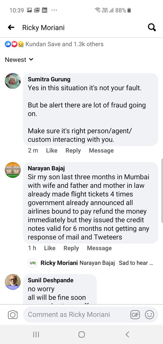 ChandurMoriani's tweet photo. @nitin_gadkari @nsitharaman @accmumbai @accsahar @HardeepSPuri @Ministry_CA @jayantsinha @DGCAIndia @MoCA_GoI @narendramodi @EthiopiaMumbai @flyethiopian Nitinjee Nirmalajee no Revert from any posted in Facebook 1300 likes 200 comments 35000 views will fight till the end https://t.co/4hrFGq5r5k