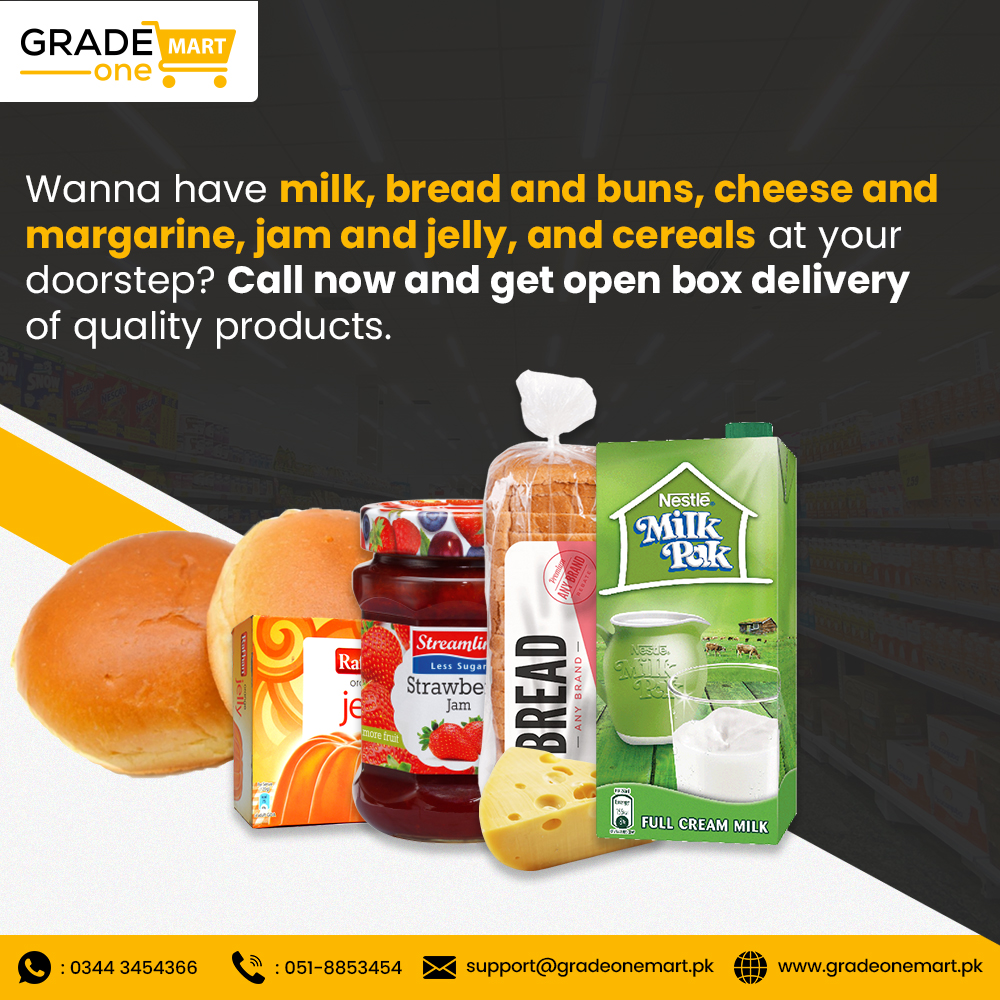 GradeOneMart's tweet image. Getting short on your breakfast items and other dairy products? We've got you. Amidst the pandemic, we offer dis-infected products delivery at your doorstep. Call us today or visit our website to place your orders:
gradeonemart.pk
#Safehomedelivery #GradeOneMart