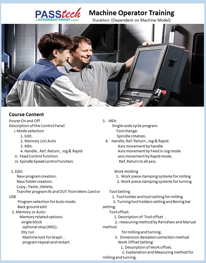 Passtechmideast's tweet photo. Courser Offer: Machine Operator Training 
#Passtech #TrainingCourse #OperatorTraining #Operator #ControlFunction #ToolSetting #ClampingSystem #Milling #Turning #ToolOffset #controlpanel https://t.co/ezhXrQOZM1