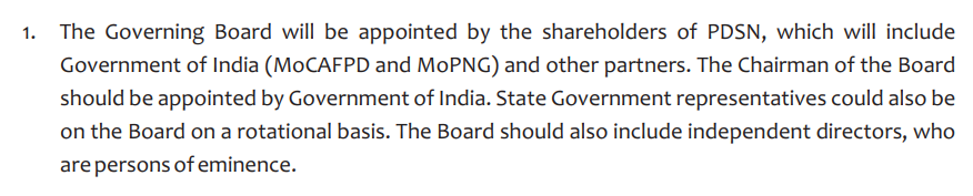 The Chairman to be appointed by GoI - Remember  @GST_Council and veto FM has.