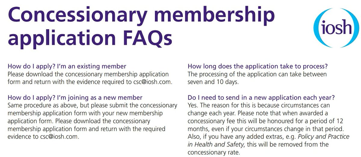 IOSH_UAE's tweet photo. Are you or your career affected by the pandemic? Now IOSH is offering #concessionary #rates for renewing your #membership! 

Connect with @IOSH_UAE Committee Members for assistance

#iosh #ioshuae #iosh2021 #influence #enhance #collaborate #iosh #ioshuae #iosh2020 #oneiosh https://t.co/Amopx4rXVi