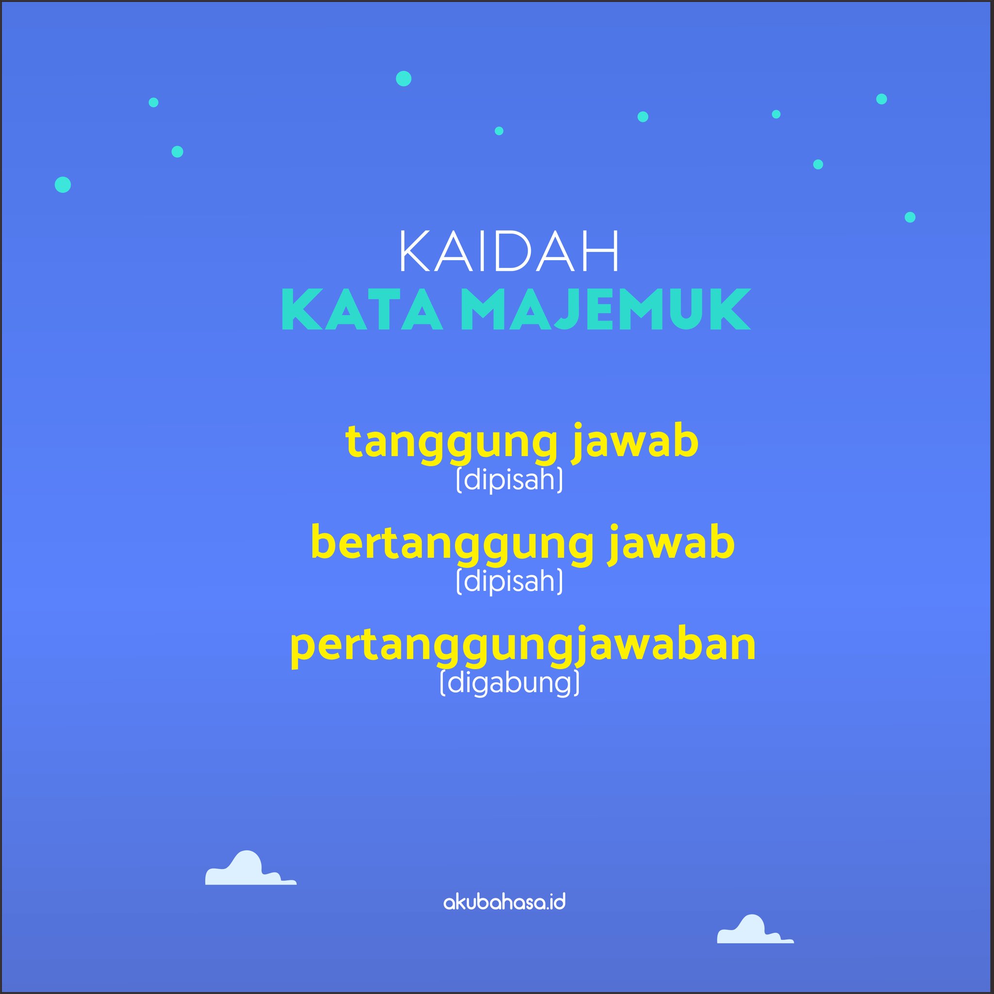 Aku Bahasa Ø¹Ù„Ù‰ ØªÙˆÙŠØªØ± Simpelnya Kata Majemuk Digabung Jika Diberi Awalan Dan Akhiran Imbuhan Katamajemuk Bahasaindonesia Akubahasa Https T Co Nenuoadhva ØªÙˆÙŠØªØ±