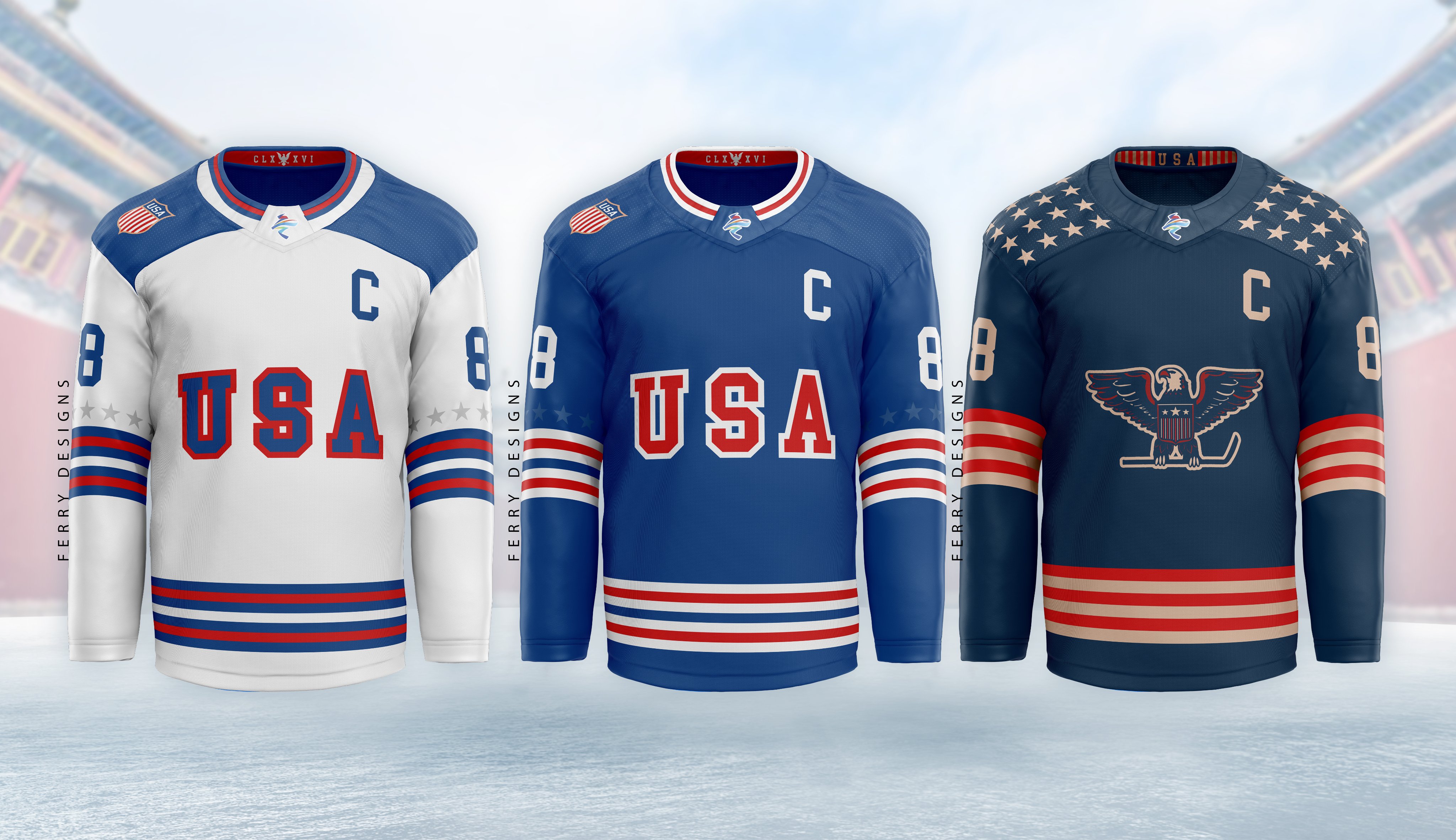 Ferry on X Hockey jersey concepts for the 2022 Beijing Winter Olympics. Starting with Canada the United States and Germany https t hpGSKA9ozZ X