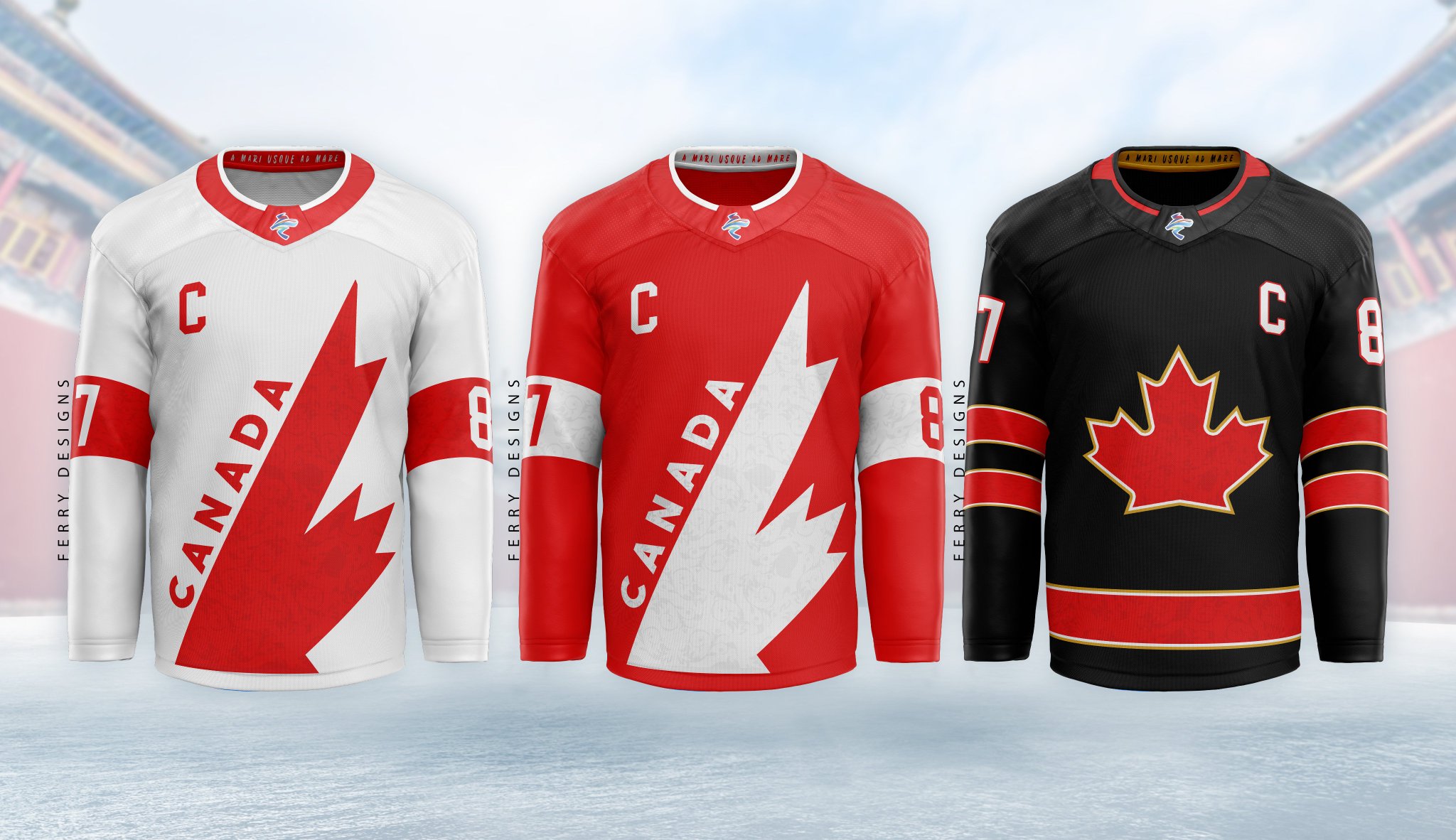 Hockey Canada reveals three jersey designs for Beijing Olympics