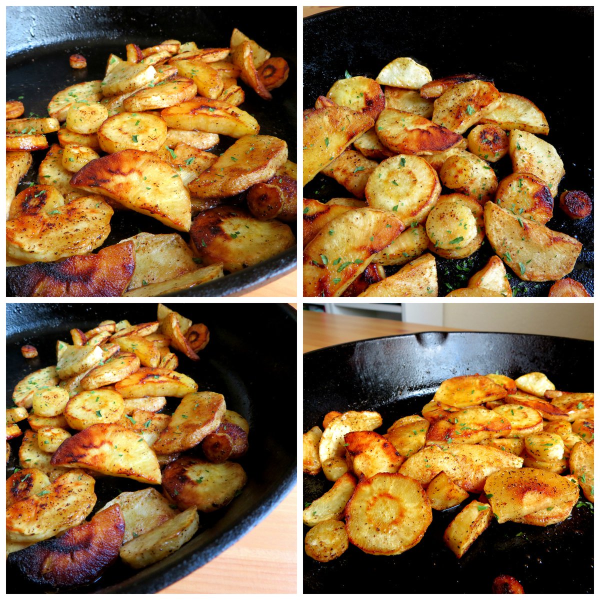 MarieRYnr's tweet photo. Butter Fried Parsnips. Seriously tasty. Very easy. 3 ingredients. Parsnips, butter and a touch of honey at the end. https://t.co/92XY3Pu5ey #foodporn #parsnips #vegetables #yourfiveaday #nomnomnom https://t.co/1jQItbG5EP