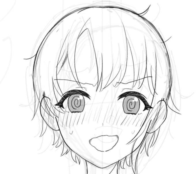 いまかいてるやつ(下書き)
ポンコツ趣味だからポンコツ顔させてしまっている 
