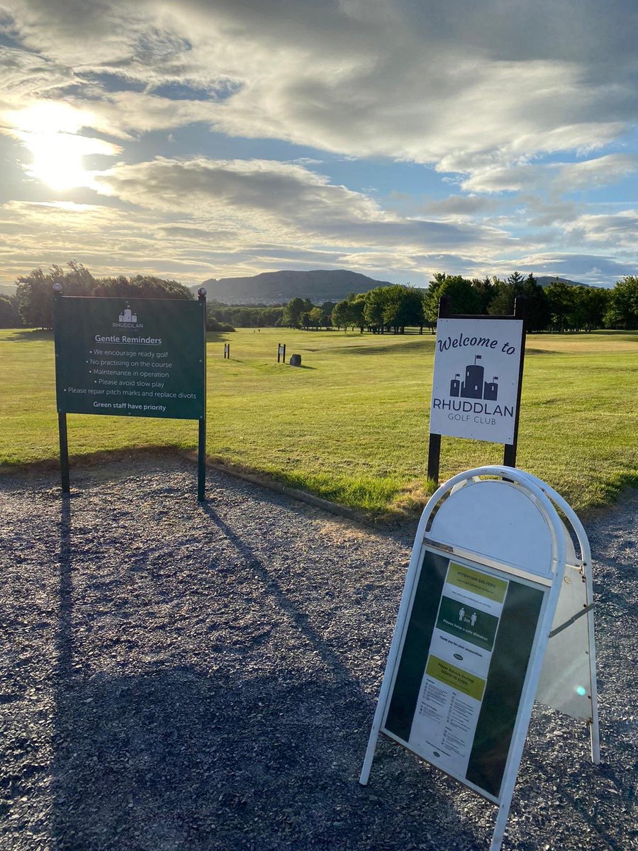 A lovely morning for it. 
If you managed to get a tee time today, enjoy your golf, follow the guidelines and stay safe.
