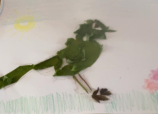 NottmPrimary's tweet photo. 5 Ash have a couple of entries for this week's adventure challenge...Check out Jayden's leaf butterfly and Josh's natural bird!๐ฆ๐ฆ #wildart #amazingadventurers https://t.co/7avpyVRVl7