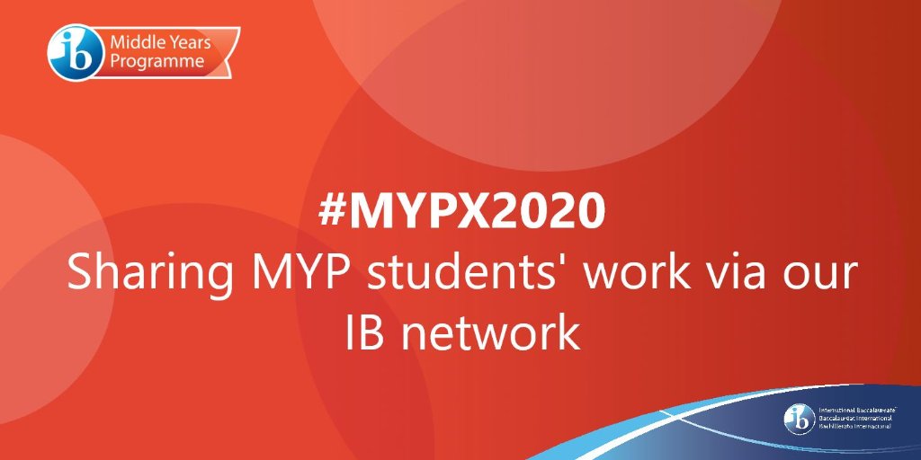 Every year, #ibmyp students do amazing work in the #MYPCommunityProject and the #MYPPersonalProject. Students can now share their work in a virtual #MYPX2020 showcase! Click here bit.ly/2ABVQKF for more details.