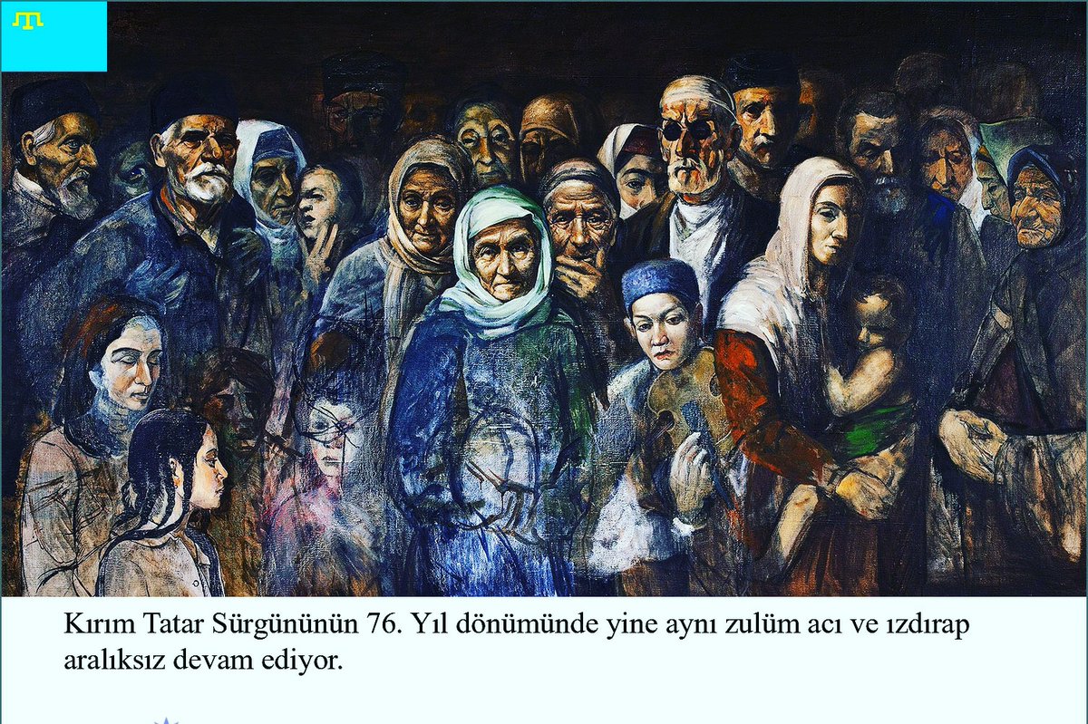 18 Mayıs 1944'te Stalin tarafından Kırım Tatar Türkünün sürgün edilişinin 76. Yıl dönümü 
ve 2014'te Rusya tarafından tekrar işgal edildi kırım Aynı kadar yaşamaktadır.
Kırımlı Türk kardeşlerimizin yaşadığı acıları paylaşıyoruz.

#KırımSurgunu
#Crimea