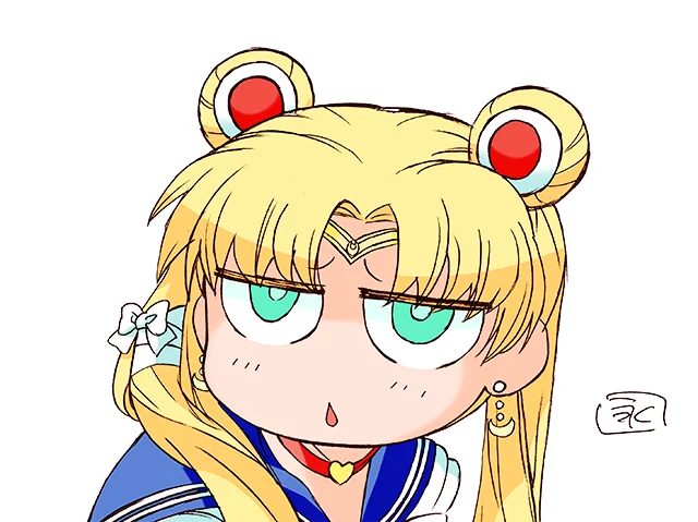 #sailormoonredraw

自分の絵で、となるとこんな目になる。 