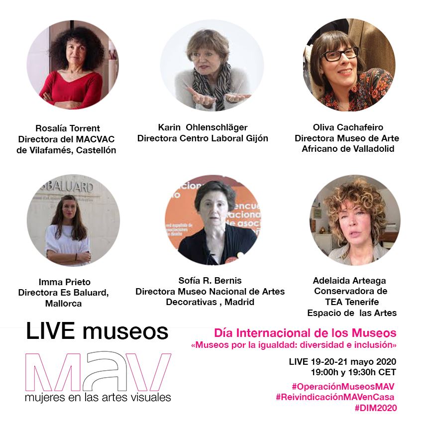 bid_dimad's tweet photo. Los días siguientes, 19, 20 y 21 de mayo, será el turno de entrevistar a 6 directoras y conservadoras de museos y centros de arte, durante 15 minutos a través de Live en Instagram de la revista M-arte y cultura visual: (https://t.co/4F1tFihAul) de 19:00h – 19:30h.#DIM2020 https://t.co/uq5GaP9w7w