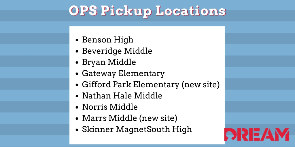 On Mondays during the summer, @OPS will be distributing meals to those in need starting at 11 a.m. This includes a number of grab-and-go packages with breakfast and lunch for students across 11 locations! Visit their page to learn more! 

#StudentMeals #OPS