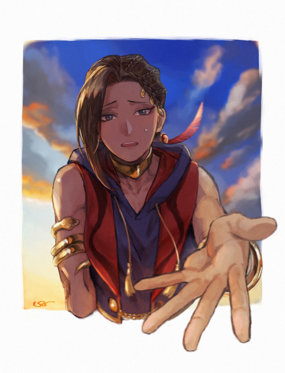 ᴚ Ar Twitter 腕輪に映る困り顔のジャミルくんかわいかったですね