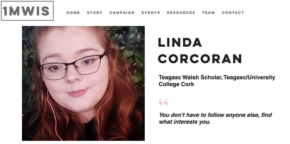 THREAD 6/100 Meet Linda Corcoran - a Teagasc Welsh Scholar - who's completing a research masters. She's investigating the effects of feeding systems on consumer liking of beef steaks, using an innovative sensory testing technique!Ft & thx  @LindaCCor http://www.1mwis.com/profiles/linda-corcoran