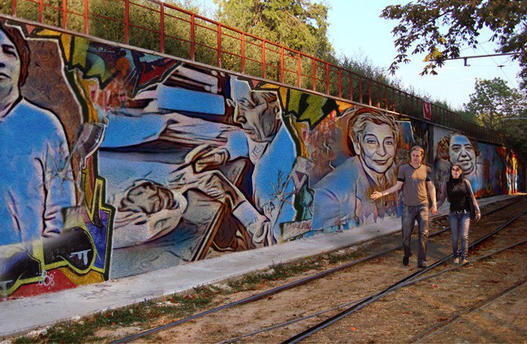 Wi_N_Eu's tweet photo. walking on an imaginary hall of fame!
#womeninscience #murales #WiNEu https://t.co/PM2sgRaG3i