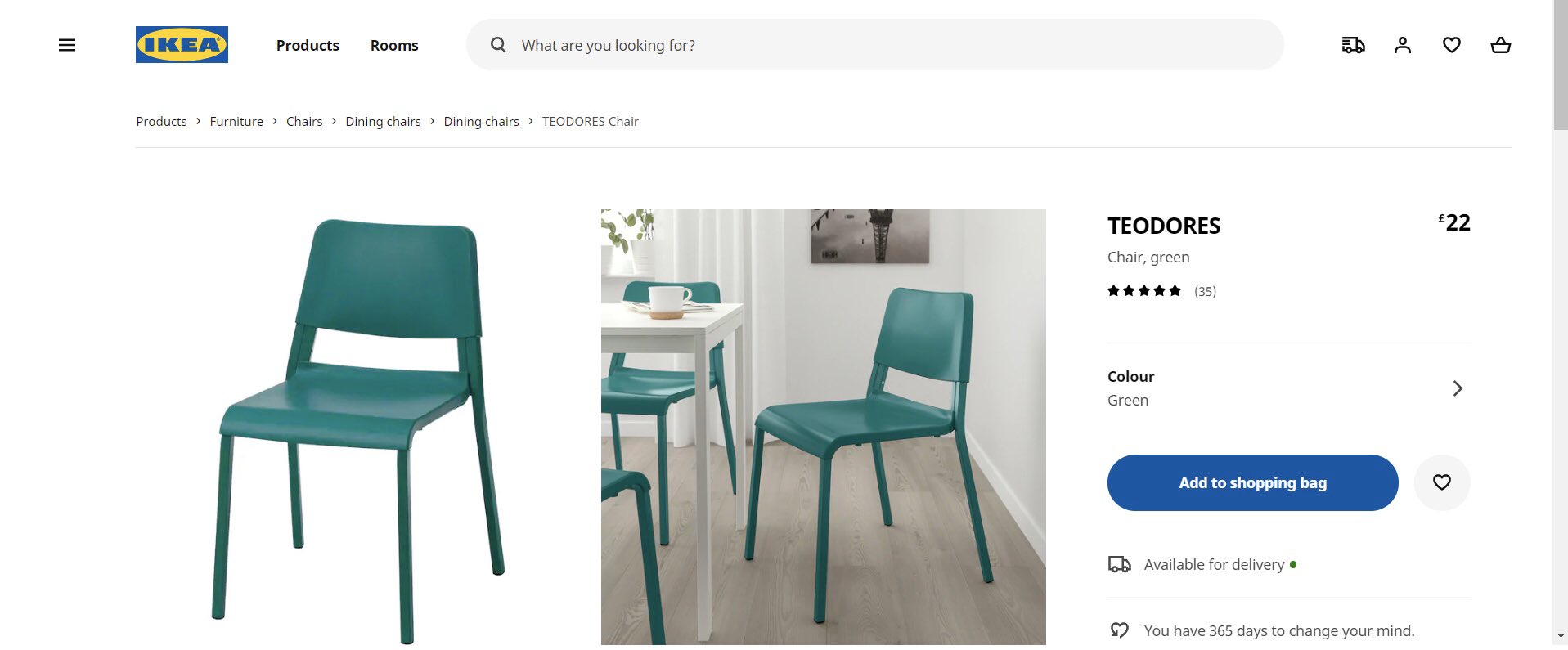 Teodores clearance chair green