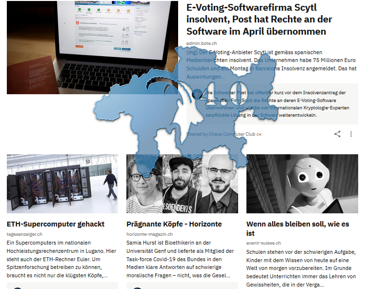 Neuste Entwicklung rund um die #eVoting Lösung der Post, #Hacker greifen 🇨🇭 Supercomputer an, der Kopf hinter corona-data.ch und Schulen im Wandel - jetzt nachlesen auf #GRDigital
s.gr-digital.ch/3bCnqo4