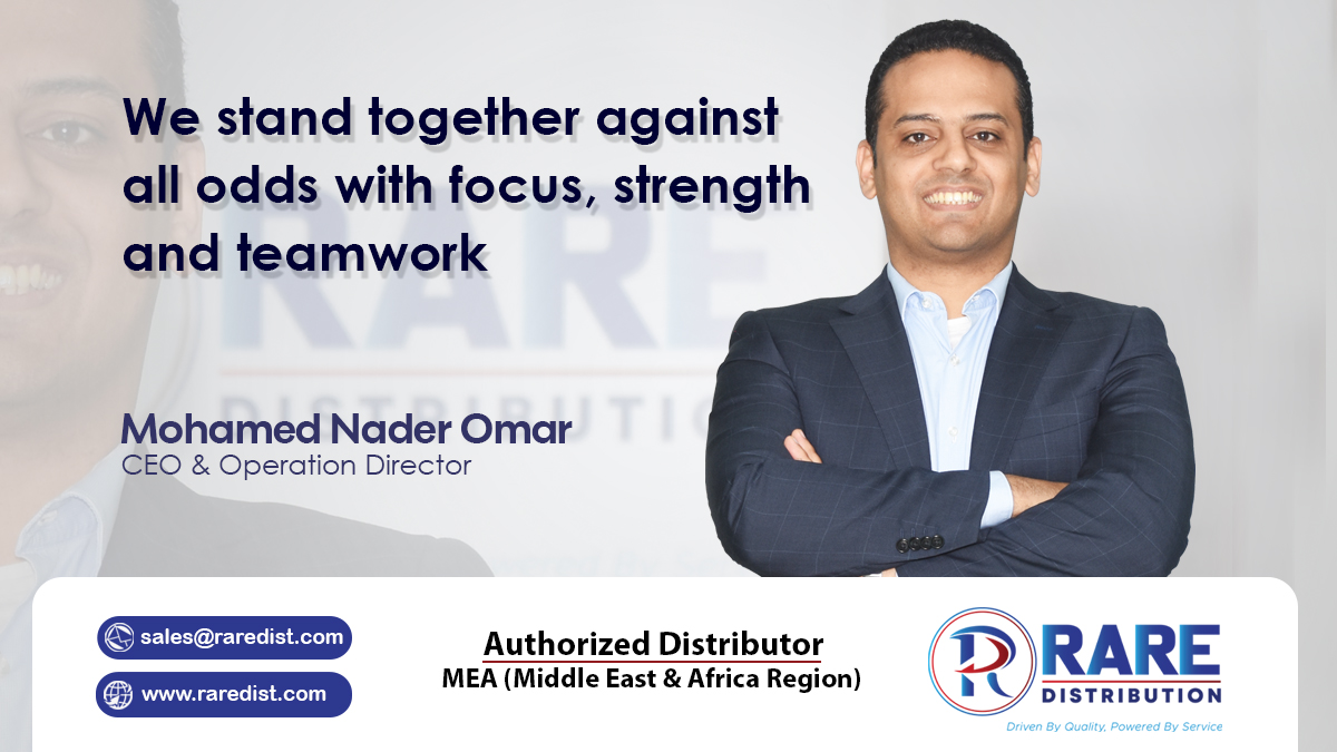 RareDist's tweet photo. We stand together against all odds with focus, strength and teamwork. - @eng_m_nader Mohamed Nader Sharafeldien, CEO & Operation Director, Rare Distribution
#raredistribution #excel #legrand #conteg #interel #salto #fermax #watchnet #planet #raritan #estap #exterity #distributor https://t.co/jmN6BAOOFz