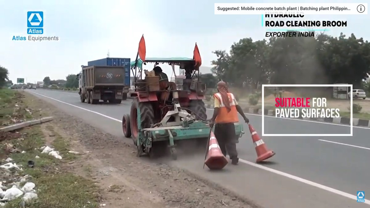 AE_INDIA's tweet image. Hydraulic road sweeping machine manufacturer India: youtube.com/watch?v=3qBtIp…

#RoadSweepingMachine
#TractorMountedSweeper