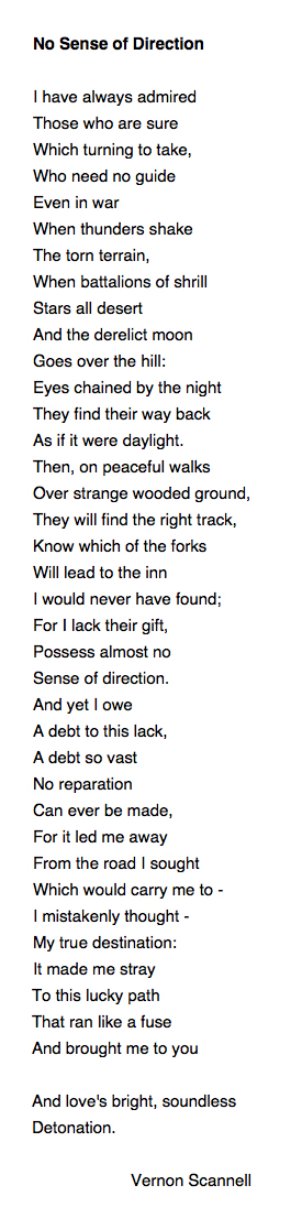 194 No Sense of Direction by Vernon Scannell https://soundcloud.com/user-115260978/194-no-sense-of-direction-by-vernon-scannell  #PandemicPoems