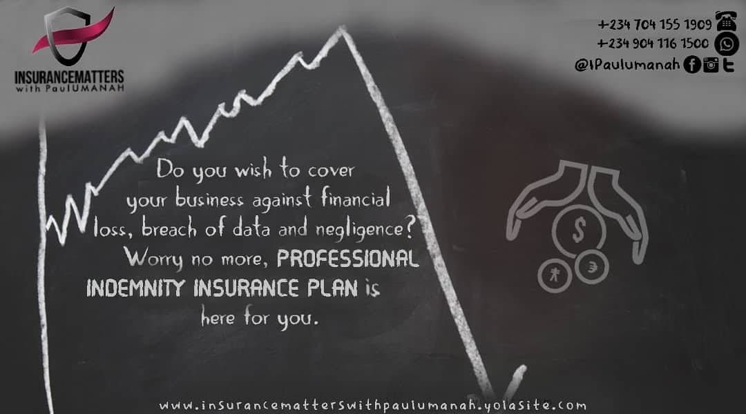 IPaulumanah's tweet photo. Welcome to a new week.
Do you want to cover your business against financial loss, breach of data and negligence?PROFESSIONAL INDEMNITY INSURANCE PLAN is here to the rescue
Talk to us today and know more.
We are available 24/7.
#investToday
#businessinsurance
#StaySafeNigeria https://t.co/wtB6YCud6t