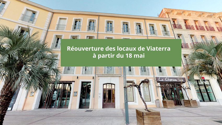 Viaterra_sem34's tweet photo. Réouverture des locaux de Viaterra au public à partir d'aujourd'hui, du lundi au vendredi de 9h à 12h https://t.co/2qDItTMEN4 https://t.co/otCM2TKn8a