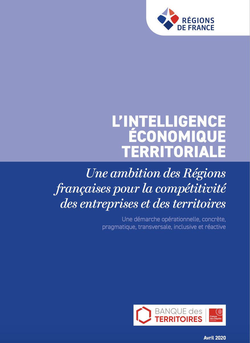 Regionsdefrance's tweet photo. Un document utile dans la crise sanitaire: Régions de France publie la brochure «L’Intelligence économique Territoriale: une ambition des Régions françaises pour la compétitivité des entreprises et des territoires». https://t.co/9p6wdtu8iL https://t.co/aJYHPmvnSt