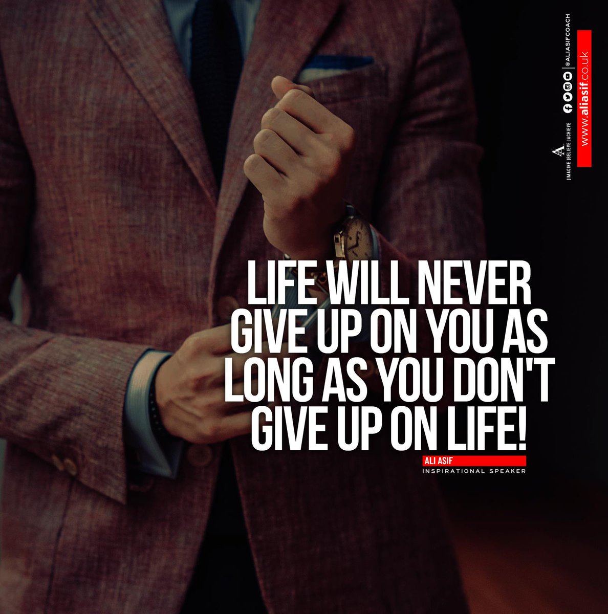 aliasifcoach's tweet photo. Life will never give up on you as long as you don't give up on life.
#MondayMotivation
#MondayMood
#mondaythoughts
#WishYouAPeacefulWeekAhead🙏🏻 https://t.co/TyFpVjUC3A
