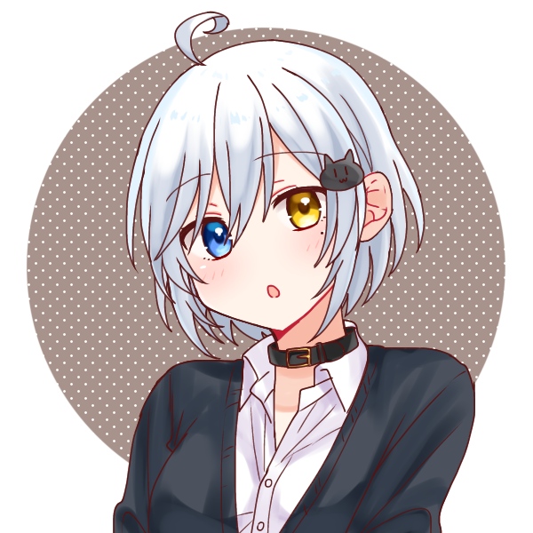 白髪オッドアイのtwitterイラスト検索結果