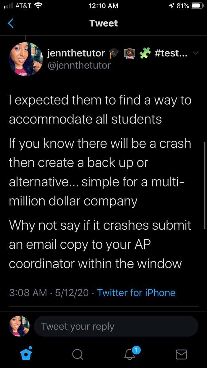 jennthetutor's tweet photo. @AP_Trevor Many asked you to do this after the issues on Day 1. I laid it out step by step. You all admitted there were issues you anticipated in advance but didn’t develop a solution.  We laid this out for you day 1 &amp; 2 and you let students suffer for a week FOR NO REASON.  Absurd #APExams https://t.co/VySQ9Idelm