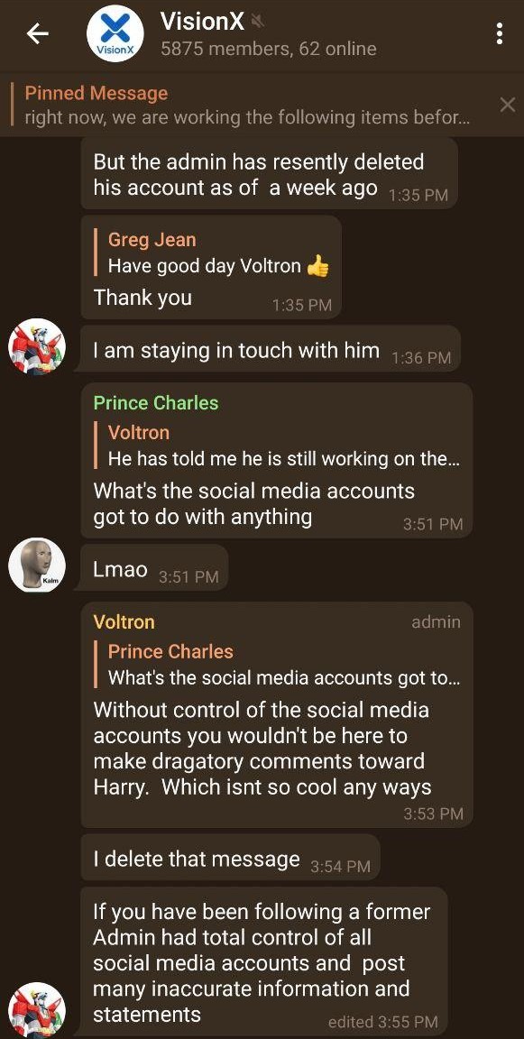 VisionX - Cross Chain Scam tweet media