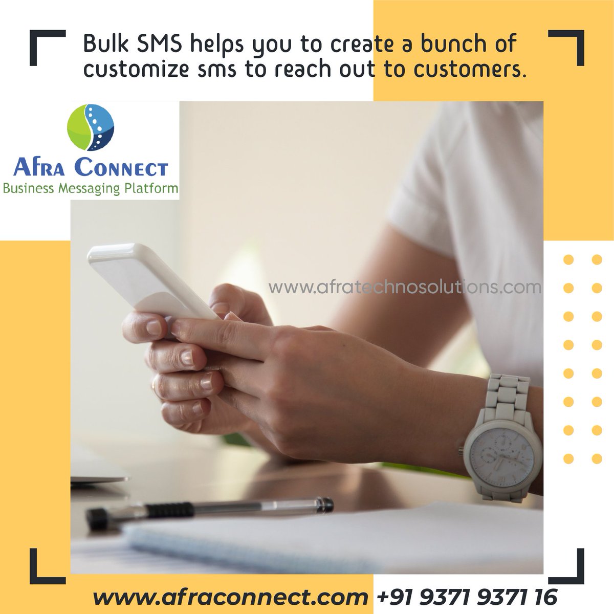 AfraConnect's tweet photo. Bulk SMS Helps You To Create A Bunch Of Customize SMS To Reach Out To Customers.
If you’d like to know more about Email Marketing visit
https://t.co/a1V5FgAiyK or https://t.co/fa7OTv7GNx
#Bulksms #Textsms #Bulktext #TextMarketing #marketing
#Digital #DigitalMarketing #Marketing https://t.co/BkyknJdHnM