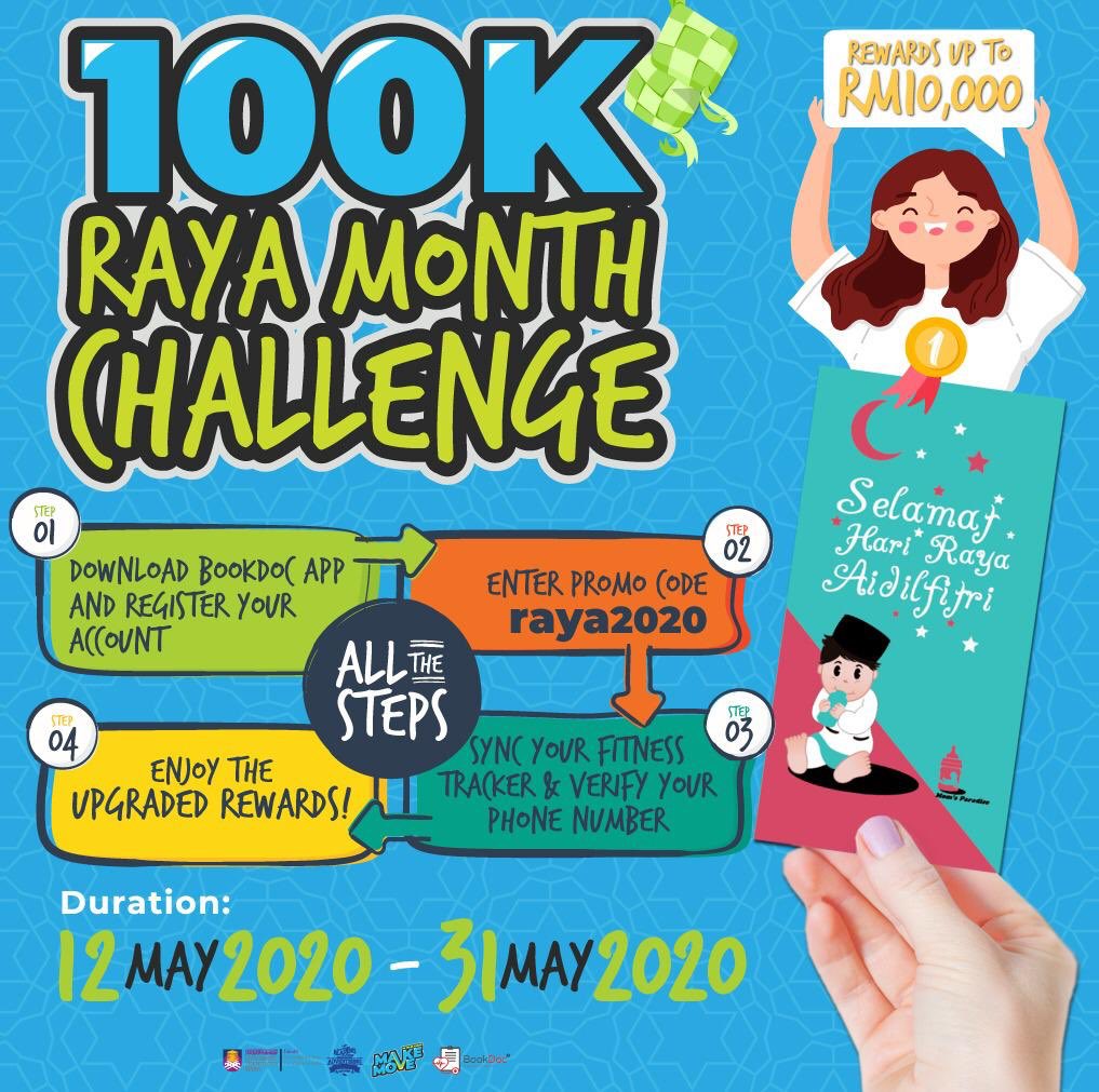 mMakeAMove's tweet photo. Hello!! It's time to #RayaMonthChallenge and be the new rich kid in the block by winning up to RM10,000 duit raya today! 

How to enter:
1️⃣ Follow the step above
2️⃣ Tag your friends to join the contest
3️⃣ And dont forget to use our hastag #MakeAMove and #Bookdoc4u https://t.co/6JF4QFnaVY