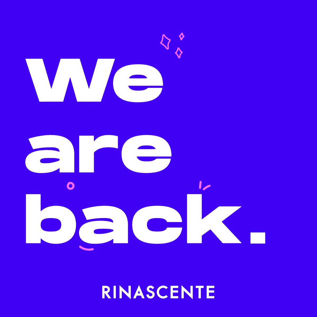Rinascente's tweet image. Even though we were gone, we never really left. Our hearts have always been with you. We are waiting for you at Rinascente, don’t miss it! 
#letsstartagain