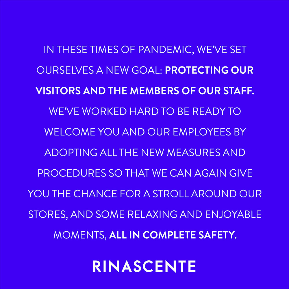 Rinascente's tweet image. Even though we were gone, we never really left. Our hearts have always been with you. We are waiting for you at Rinascente, don’t miss it! 
#letsstartagain