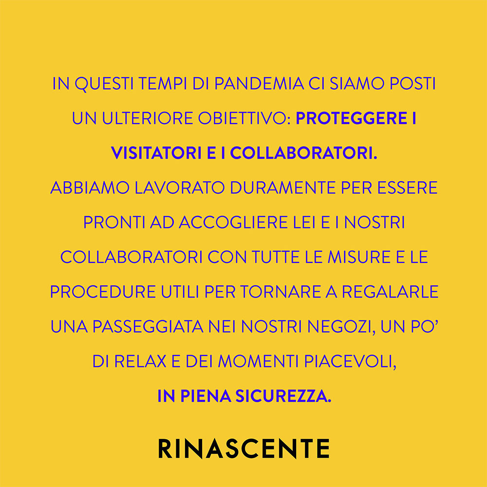 Rinascente's tweet image. Non ce ne siamo mai andati veramente, il nostro cuore è
sempre rimasto con voi. Vi aspettiamo nei nostri negozi,
non mancate. #letsstartagain
